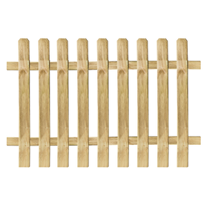 Herramienta torneada de valla de madera de 180x80H para decoración de jardín y cercado de privacidad - Product Image 1