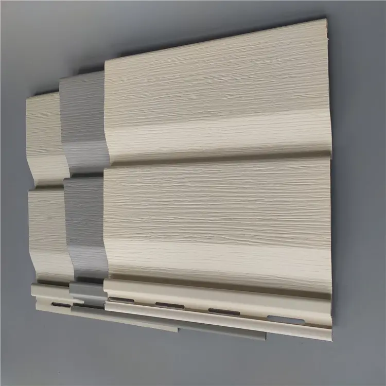 Manufacturer PVC double 4.5 inch vinyl siding sliding plastic profile