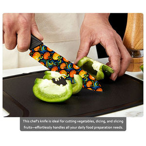 Juego de 3 Cuchillos de Lujo con Recubrimiento Cerámico y Mango de Plástico para Cocina Diaria, Ambidiestros y Aptos para Lavavajillas - Entrega Rápida - Product Image 4