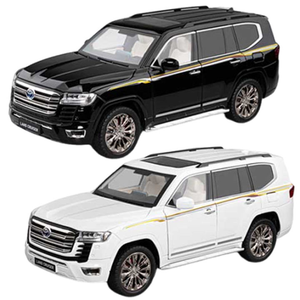 HTF 1:18 Automodel LC300 Land Cruiser <span class=keywords><strong>Model</strong></span> van metaal, simulatieauto's met geluid en licht, verzamelmodel speelgoedauto met AAA-batterij - Product Image 1