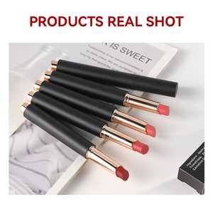 Creamy Long Lasting Waterproof High Pigment Matte Lipstick Vegan Cruelty Free Non-sticky Mineral Moisturizing Daily <b>Lip</b> Makeup - Product Image 4