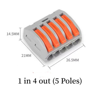 Conectores de Cable Eléctrico <span class=keywords><strong>CH</strong></span>-215 214 213 <span class=keywords><strong>212</strong></span>, Bloque de Terminales de Conexión Rápida, Conectores de Cable con Palanca de Empuje - Product Image 4