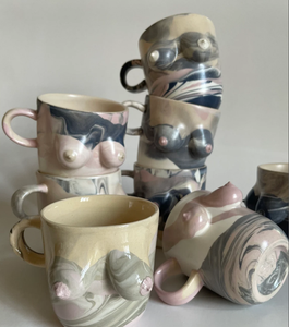 Taza de Cerámica Personalizada con Forma de Pechos de Mujer, Taza F/<span class=keywords><strong>G</strong></span>, para Pechos Grandes, Regalo Sexy para Ella - Product Image 3