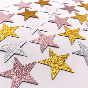 Wholesale Glitter Cardboard Confetti Star-Shaped Scatters Ultra-Shiny Party <b>Cake</b> Decorations - Product Image 3