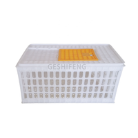 Cage de transport de poulet vivant boîte de roulement de poussin caisse de transport en plastique de volaille pour poulet canard oie