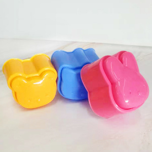 Cat Rabbit Bear Bento Sushi Rice Ball Mold 3 Piece Plastic Cartoon Cake Mold Set - Product Image 2