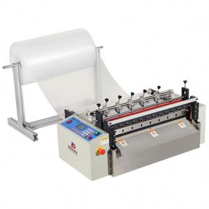 Machine de découpe transversale industrielle automatique de 600 mm de largeur pour rouleaux et feuilles de PU, PVC, plastique, autocollant, papier, tissu et film - Product Image 3