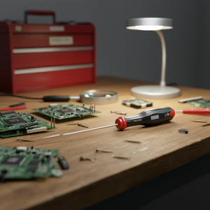 Destornillador 324 D de eje largo con punta de precisión para reparación de electrónica - Product Image 3