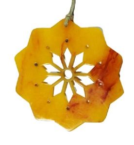 Artículo colgante de Navidad con forma de corte redondo, adornos de decoración para el hogar, regalo de cumpleaños y boda - Product Image 2