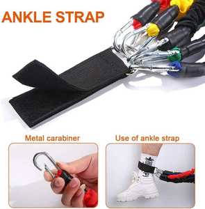 Juego de Bandas de Resistencia para Ejercicio Muscular, Bandas de Látex Natural con Anclaje para Puerta y Asas, para Entrenamiento en Casa o Gimnasio - Product Image 6