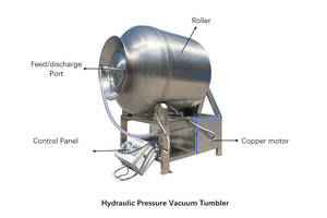 Gran capacidad automática de vacío carne vaso máquina masajeador de carne - Product Image 2