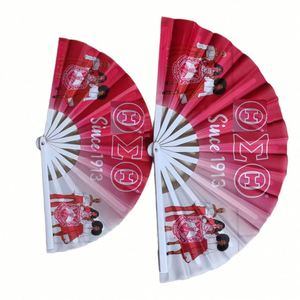 Ventilador Plegable de Mano de Plástico y Nailon Personalizado al por Mayor para Publicidad, Bodas y Manualidades - Product Image 1