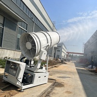 Canon à brouillard d'eau professionnel de 60 m, machine de pulvérisation à brume fine avec atomisation longue portée pour le contrôle de la poussière routière