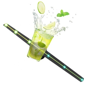 Wholesale Naked Eye 42cm 2 Blades <strong>3D</strong> <strong>Hologram</strong> <strong>Pictures</strong> Video Technology Event Decor - Product Image 1