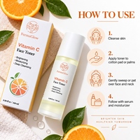 Tonique Visage Éclaircissant Anti-Taches à la Vitamine C Fermentée, Niacinamide, Arbutine et Glutathion – Correcteur Antioxydant Unifiant le Teint