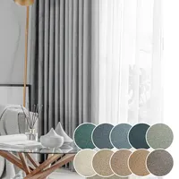 Double Side Window Linen Blackout Curtains for Living Room Bedroom