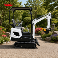 Prix Super Réduits Mini-Excavatrice sur Chenilles 1.2T 2.5T Moteur EPA Trancheuse Excavatrice Kubota pour la Construction Rurale