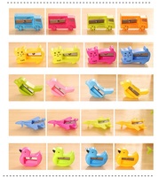 Taille-crayon compact en forme de canard de dessin animé, taille-crayon à un seul trou pour les étudiants, fournitures scolaires