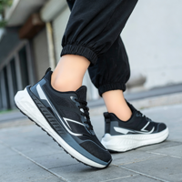 Chaussures de sport unisexes à dégradé de couleurs, semelle absorbant les chocs, respirantes, en mesh, pour hommes et femmes