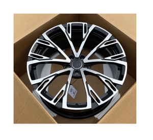 Hợp kim nhôm giả mạo bánh xe bóng đen gia công bề mặt kết thúc trong kho 9. 5jx21/5*112 cho audi s8l S7 A6L A8L a7l Q5 - Product Image 1