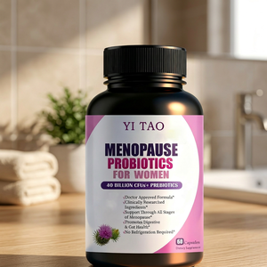 Capsules de complément alimentaire pour la ménopause, marque propre, vente en gros, pour équilibrer les bouffées de chaleur et soulager les symptômes de la ménopause - Product Image 1