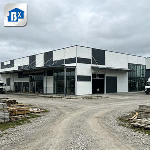 Entrepôt préfabriqué en structure acier BX-2021008, charpente boulonnée, porte coulissante, fenêtre PVC, design industriel, garantie 1 an - Product Image 3