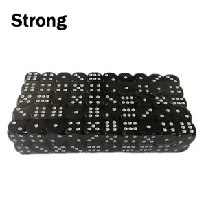 Prix usine noir dés en plastique 18mm rond coin acrylique dés - Product Image 5