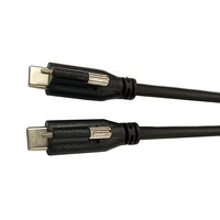 Vente en gros Câble USB C vers USB-C personnalisé de 1 mètre à vis unique 5A Câble USB 3.1 Type C avec synchronisation de données 10Gbps Alimentation 100W