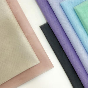 Tissu net en polyester avec motif de maille hexagonale Caractéristique de mémoire emballée en soie mince <span class=keywords><strong>pour</strong></span> les filles - Product Image 1