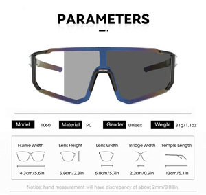 <span class=keywords><strong>Lunettes</strong></span> <span class=keywords><strong>de</strong></span> <span class=keywords><strong>soleil</strong></span> <span class=keywords><strong>de</strong></span> cyclisme pour hommes 2025, nouvelles, colorées, à grande monture intégrée, <span class=keywords><strong>lunettes</strong></span> <span class=keywords><strong>de</strong></span> sport, coupe-vent, protection UV, <span class=keywords><strong>photochromiques</strong></span> - Product Image 6