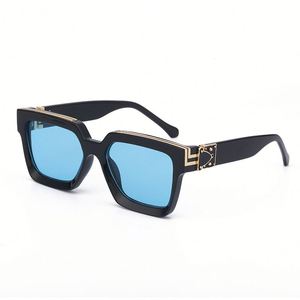 Lunettes de soleil carrées surdimensionnées de haute qualité, logo personnalisé, style vintage, protection UV400, pour hommes et femmes - Product Image 5