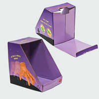 Boîte de présentation sur pied en carton ivoire avec logo personnalisé, échantillons gratuits, boîtes de présentation de comptoir