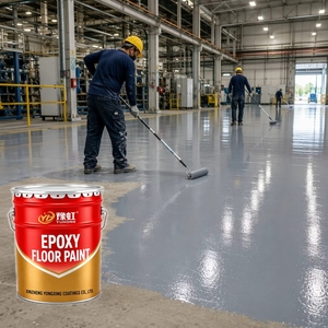 Peinture époxy pour sols de qualité YUHONG, résistante à l'usure, durable, pour garage, atelier, revêtement industriel, revêtement de sol en ciment. - Product Image 5