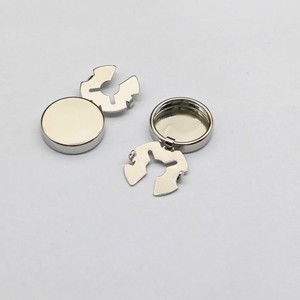 15mm may áo sơ mi trang trí Cuff liên kết vàng bạc Brass trống vòng phẳng nút Bìa DIY người đàn ông Món quà trang trí nhẹ nhàng Khuy măng sét - Product Image 2