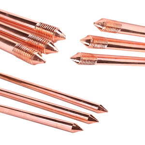 Tige de terre filetée en acier cuivré fiable de <span class=keywords><strong>5</strong></span>/8 po - Système de protection contre la foudre et de mise à la terre - Product Image 5