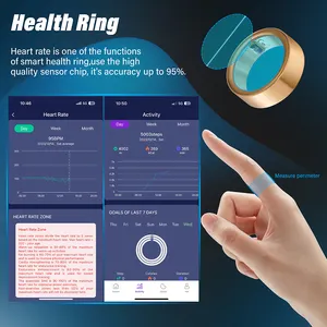 Design creativo anello intelligente per gli uomini con Monitor Fitness anello digitale del dito ossigeno del sangue salute del sonno Tracker anello