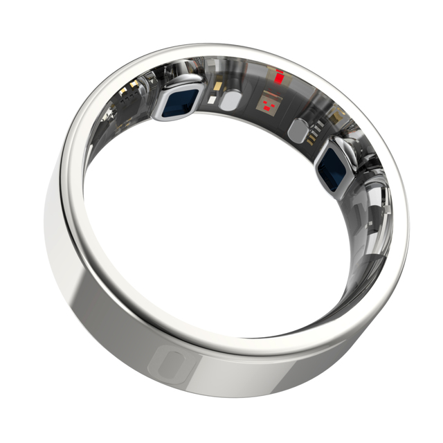 AI Smart Ring App Control Stainless Steel 5 ATM Waterproof Heart Rate Tracker Sport Sleep Monitoring IOS/Android Men Women