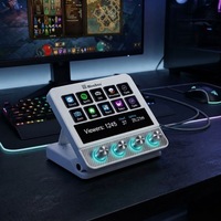 MiraBox N4 Pro Gelişmiş Akış Kontrol Cihazı, 10 LCD Tuş, 4 Düğme ve Canlı Yayın ve PC Kontrolü için Dokunmatik Bar ile
