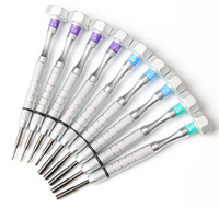 Kit d'outils de réparation de précision avec tournevis cruciforme, lames remplaçables de plusieurs tailles, garantie de 3 ans