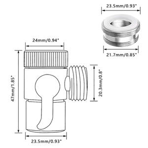 Ottone lavello <span class=keywords><strong>rubinetto</strong></span> Splitter M22 X M24 adattatore parte di ricambio per bagno doccia valvola deviatore 3 vie cucina <span class=keywords><strong>rubinetto</strong></span> deviatore - Product Image 2