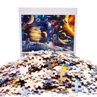Teka-teki Jigsaw Puzzle 1000 Kustom Yang Dibuat Sesuai Pesanan Kertas Karton 100 500 1000 2000 Buah