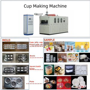 Machine d'<span class=keywords><strong>occasion</strong></span> pour la fabrication de gobelets et assiettes en plastique, machine à fabriquer des coupes à glace en plastique, machine à fabriquer des bols en plastique, certifiée CE pour la vaisselle jetable - Product Image 2