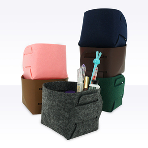 New Design Felt <strong>Storage</strong> Tray Felt Desk Tray <strong>Small</strong> <strong>Storage</strong> <strong>Basket</strong> for Pencils Pens Flowers Silverware Jewelry - Product Image 1