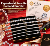 Bracelet Tennis Classique en Gros, Bracelet en Argent Zircon de Luxe de Haute Qualité pour Femme, Bijoux Élégants