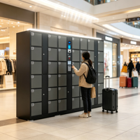 Système de casier intelligent pour bagages, personnalisable OEM/ODM, casier électronique intelligent pour bagages, pour hôtel, gare, aéroport
