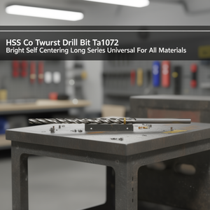 Hss Co Twist <b>Drill</b> <b>Bit</b> Ta1072 Bright Self Centering <b>Long</b> Series Universal For All Materials - Product Image 3