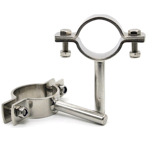 Penyangga Pipa Adjustable Stainless Steel SS304 3/4'-21/2' Tipe Bulat Penjepit Pipa Penyangga Pipa Dengan Batang ODM/OEM - Product Image 6