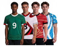 TF184 Nationalmannschaft Fußballtrikots 2026 mit Fan-Bekleidung für vier Länder, entworfen für internationale Fußballmärkte