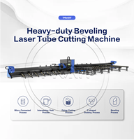 Machine de découpe laser CNC à trois mandrins de 1200 mm, machine de découpe laser à fibre automatique pour profilés métalliques