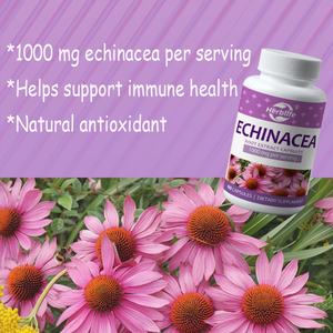 Cápsulas de Equinácea de Marca Privada OEM ODM (1000 Mg), Apoya la Salud y el Bienestar, Suplemento de Extracto Herbal de Raíz de Equinácea, Vegano - Product Image 3